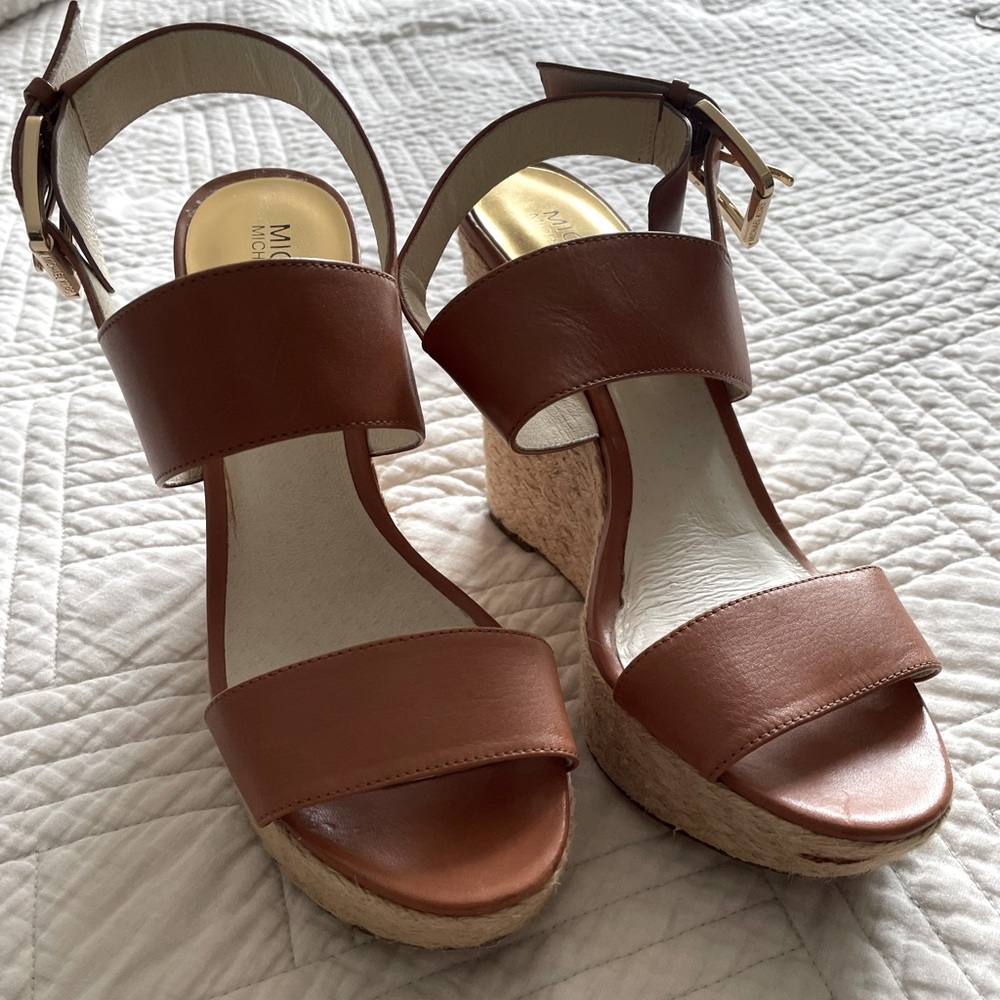 MICHAEL Michael Kors Brown Wedges